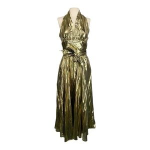 Vintage Rosemary Brantley Marylin Manroe Style Halter Midi Dress Size XS
